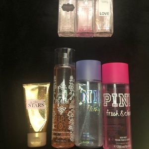 6 perfumes and 1 lotion